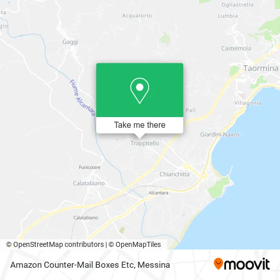 Amazon Counter-Mail Boxes Etc map