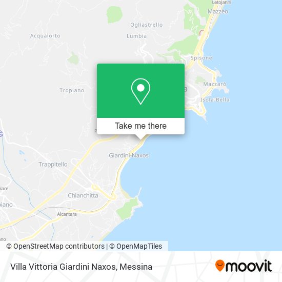 Villa Vittoria Giardini Naxos map