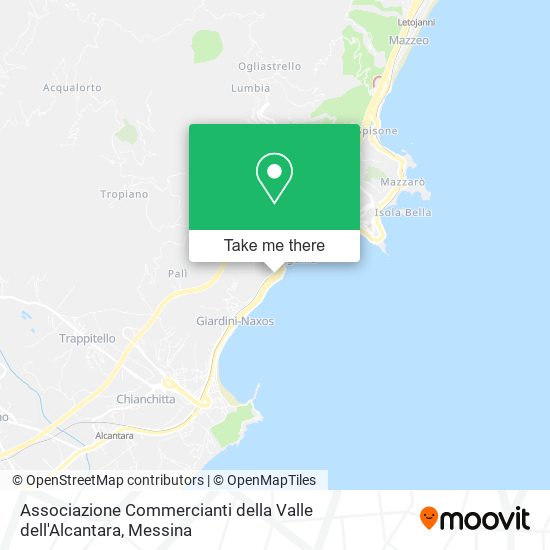 Associazione Commercianti della Valle dell'Alcantara map