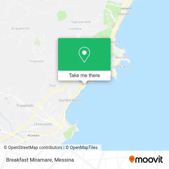 Breakfast Miramare map