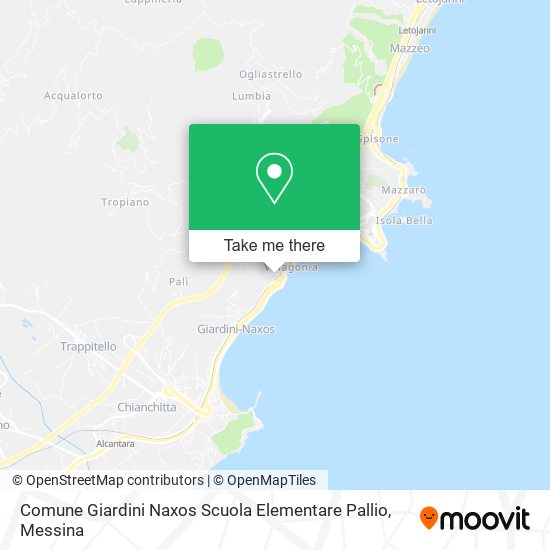 Comune Giardini Naxos Scuola Elementare Pallio map