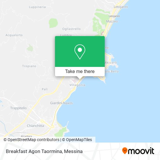 Breakfast Agon Taormina map