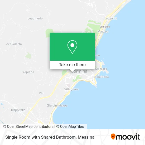 Single Room with Shared Bathroom map