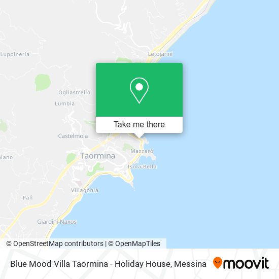 Blue Mood Villa Taormina - Holiday House map