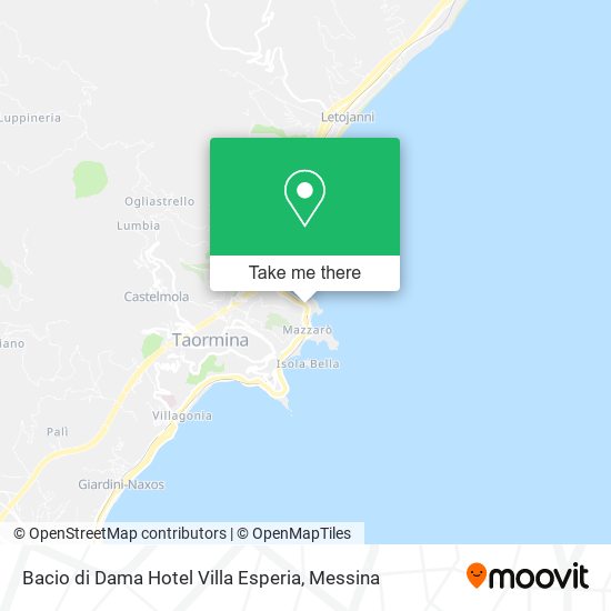 Bacio di Dama Hotel Villa Esperia map