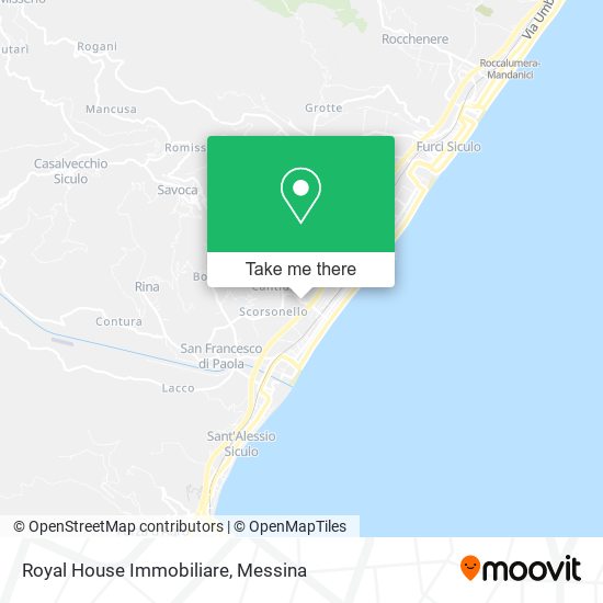 Royal House Immobiliare map