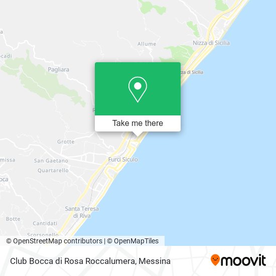 Club Bocca di Rosa Roccalumera map