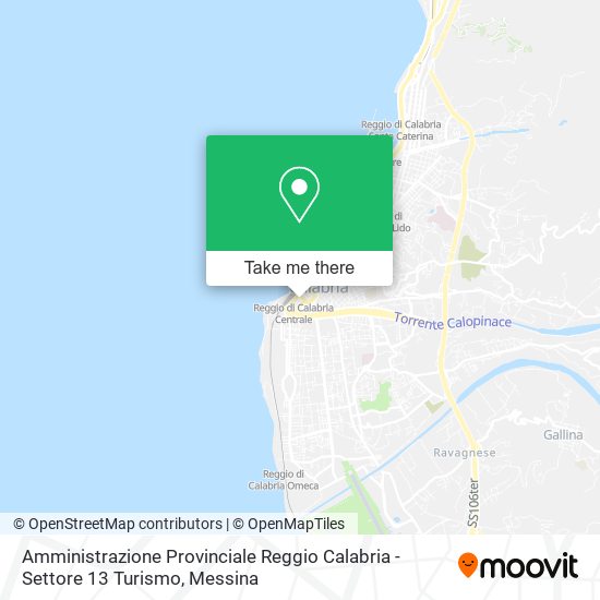 Amministrazione Provinciale Reggio Calabria - Settore 13 Turismo map