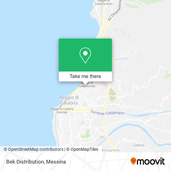 Bek Distribution map