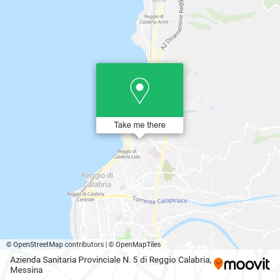 Azienda Sanitaria Provinciale N. 5 di Reggio Calabria map