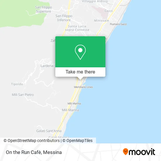 On the Run Cafè map