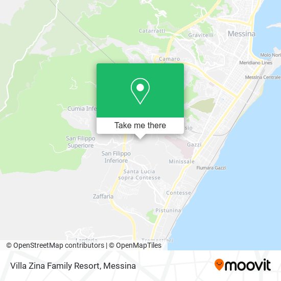 Villa Zina Family Resort map