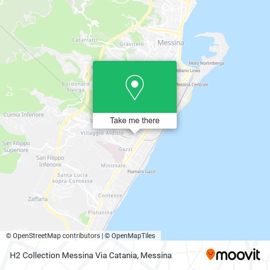 H2 Collection Messina Via Catania map