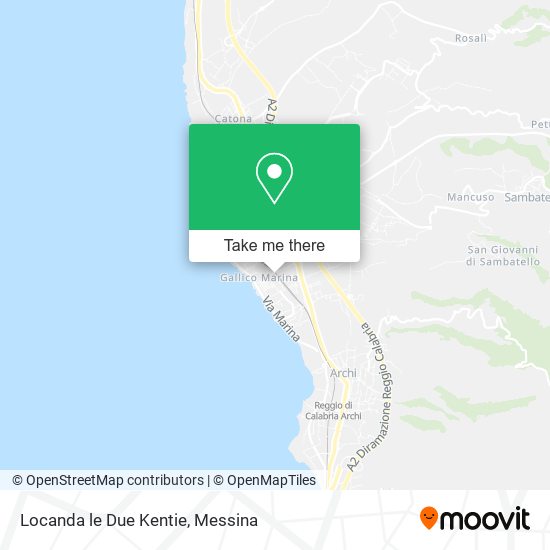 Locanda le Due Kentie map