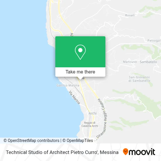 Technical Studio of Architect Pietro Curro' map