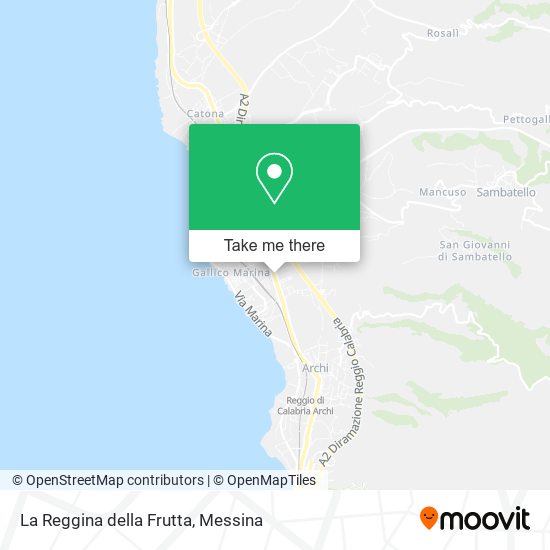 La Reggina della Frutta map