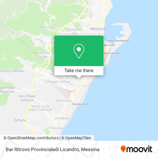 Bar Ritrovo Provincialedi Licandro map