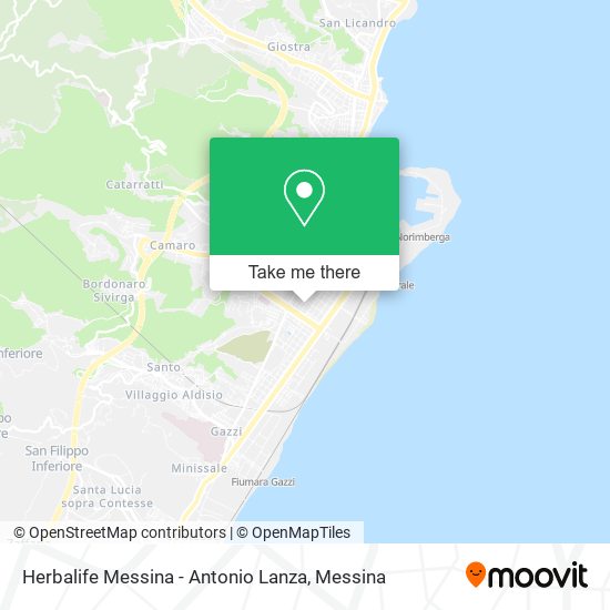 Herbalife Messina - Antonio Lanza map