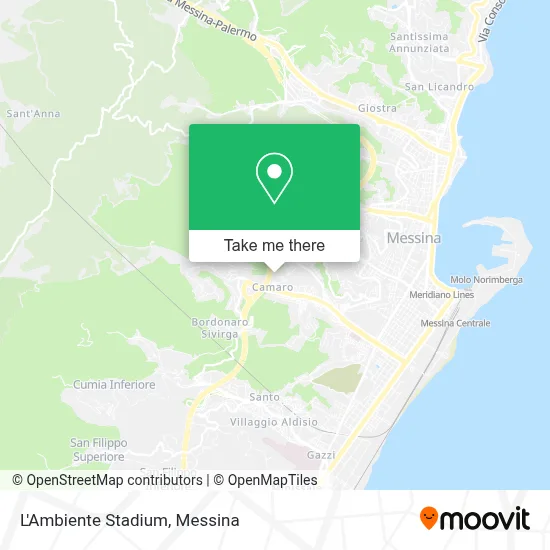 L'Ambiente Stadium map