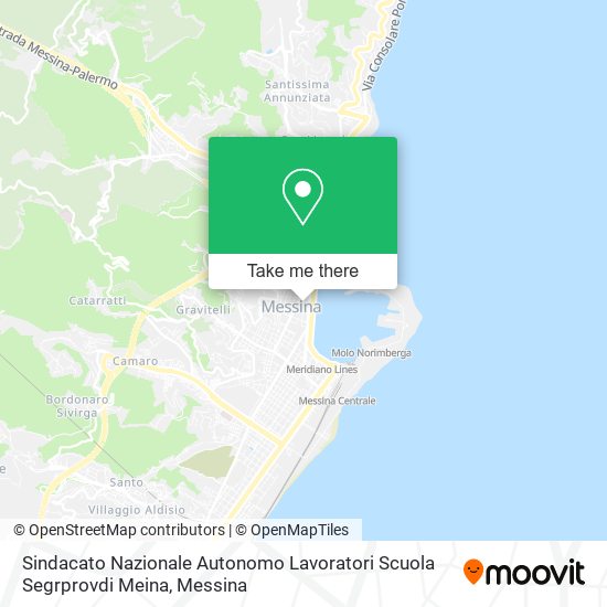 Sindacato Nazionale Autonomo Lavoratori Scuola Segrprovdi Meina map