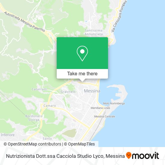 Nutrizionista Dott.ssa Cacciola Studio Lyco map