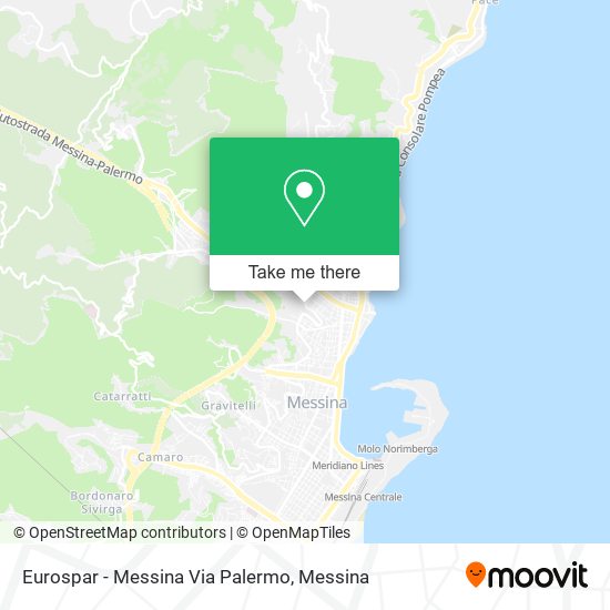 Eurospar - Messina Via Palermo map