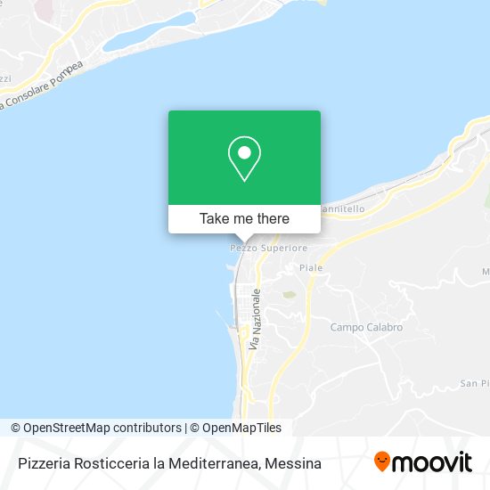 Pizzeria Rosticceria la Mediterranea map