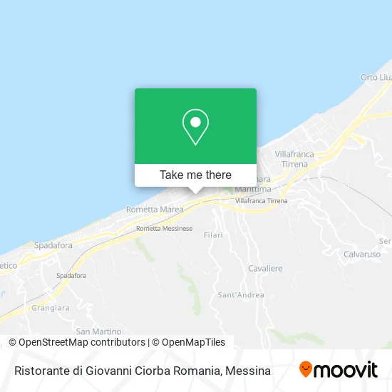 Giovanni Ciorba Romania Restaurant map