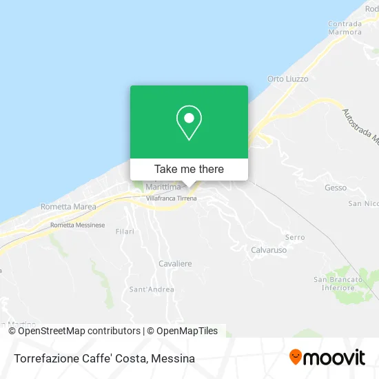 Costa Coffee Roasting map