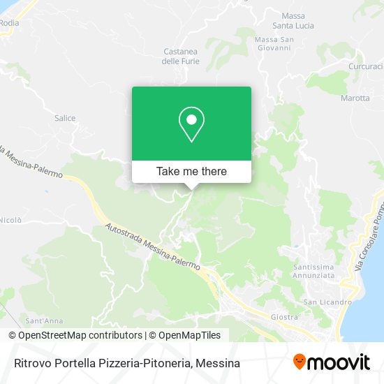 Ritrovo Portella Pizzeria-Pitoneria map