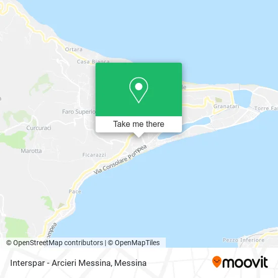 Interspar - Arcieri Messina map