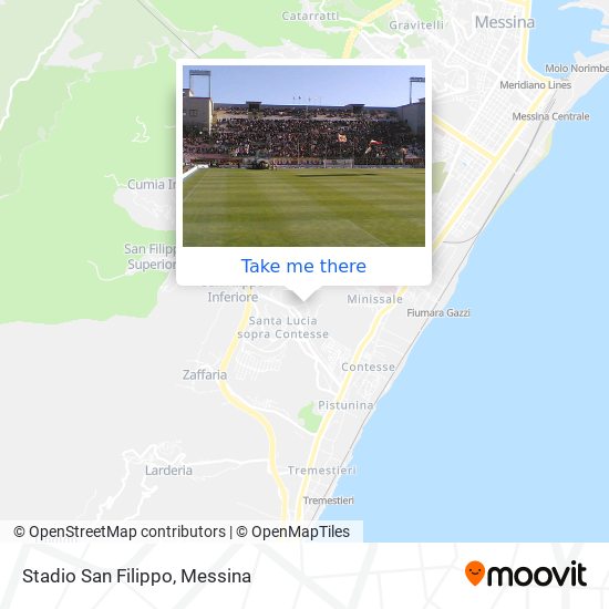 Stadio San Filippo map