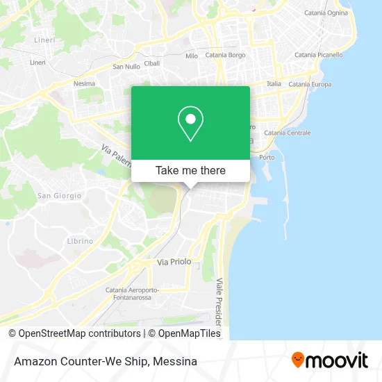 Amazon Counter-We Ship map