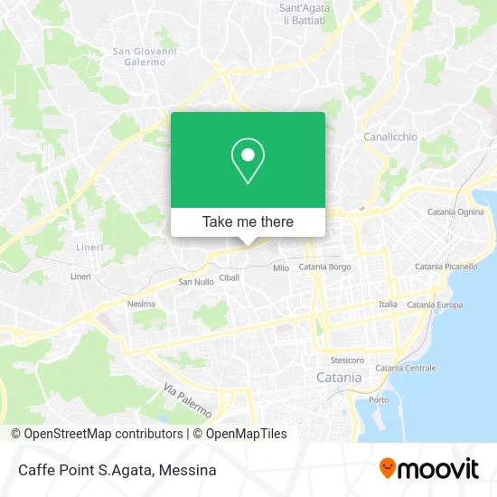Caffe Point S. Agata map