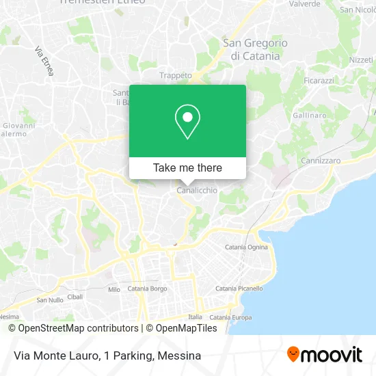 Monte Lauro 1 Parking map
