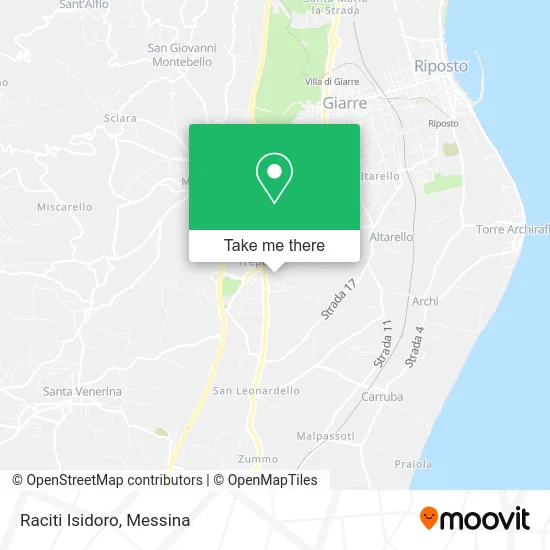 Raciti Isidoro map