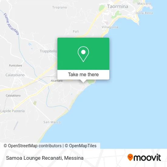 Samoa Lounge Recanati map