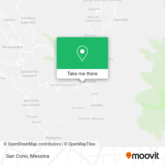 San Cono map