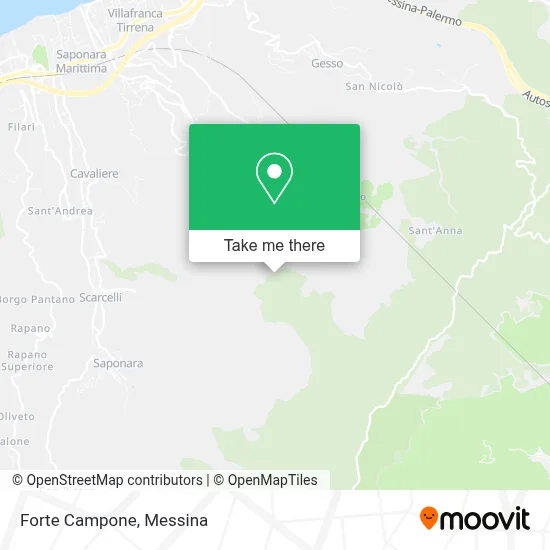 Forte Campone map