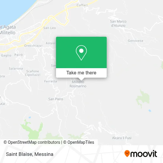 Saint Blaise map