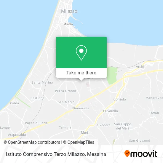 Istituto Comprensivo Terzo Milazzo map