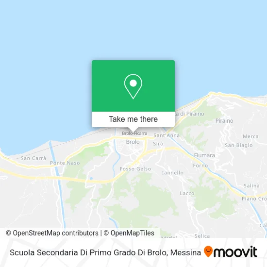 Scuola Secondaria Di Primo Grado Di Brolo map