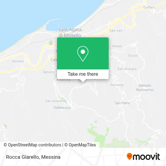 Rocca Giarello map