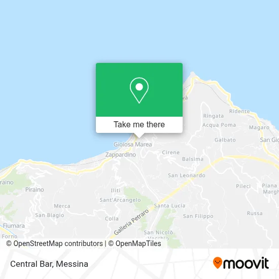 Central Bar map