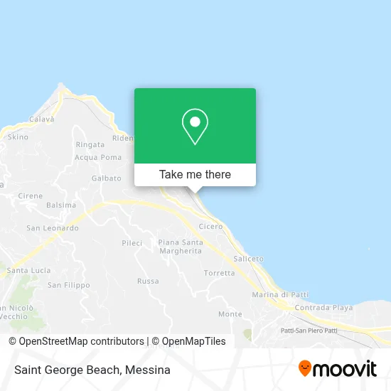 Saint George Beach map