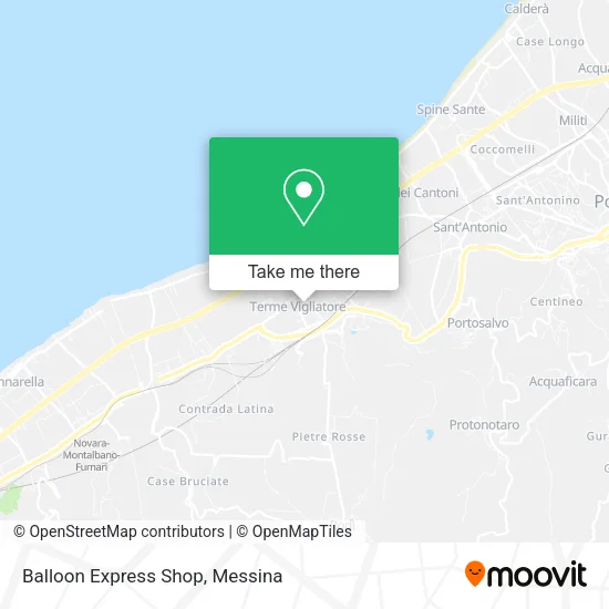 Balloon Express Shop map