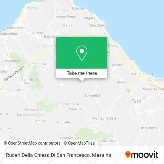 Ruderi Della Chiesa Di San Francesco map