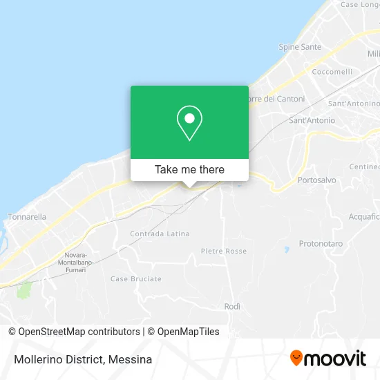 Mollerino District map