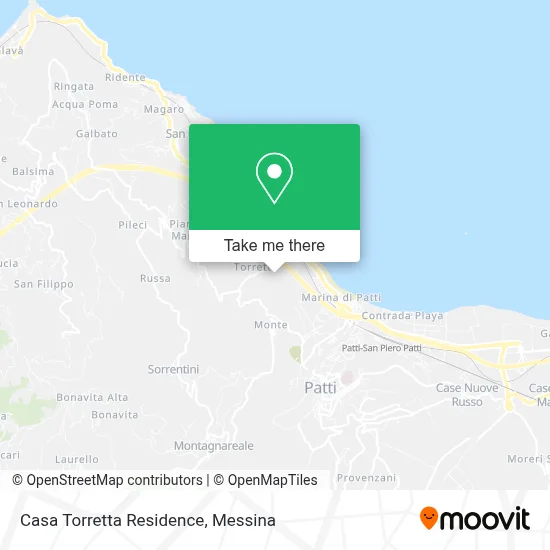 Casa Torretta Residence map