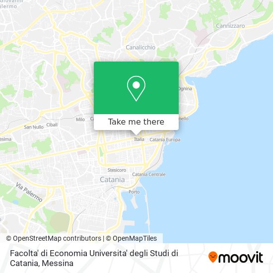 Facolta' di Economia Universita' degli Studi di Catania map